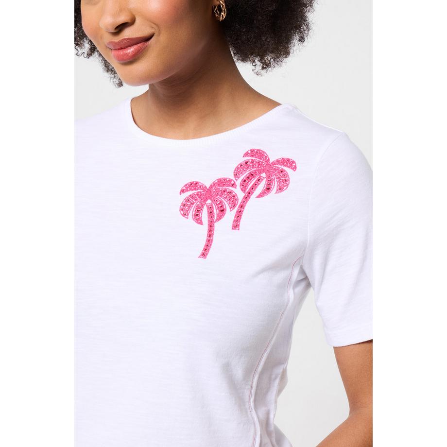 Joe Browns T-Shirt in Jersey con Ricamo Palma  