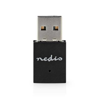 Nedis  Nätverks dongle | Wi-Fi | N300 | 2.4 GHz | USB2.0 | Wi-Fi hastighet total: 300 Mbps | Windows 10 / Windows 11 / Windows 8 