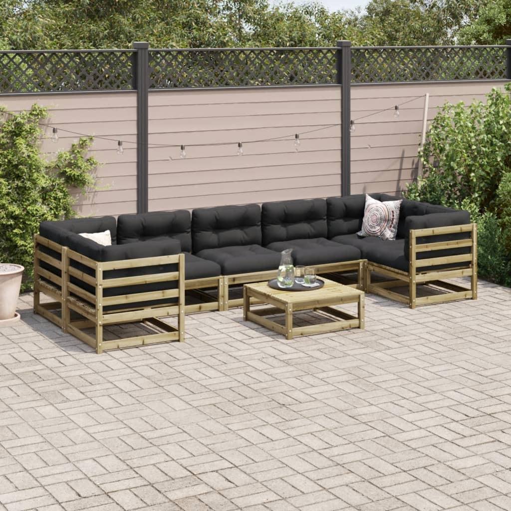 VidaXL set divano da giardino Legno di pino impregnato  