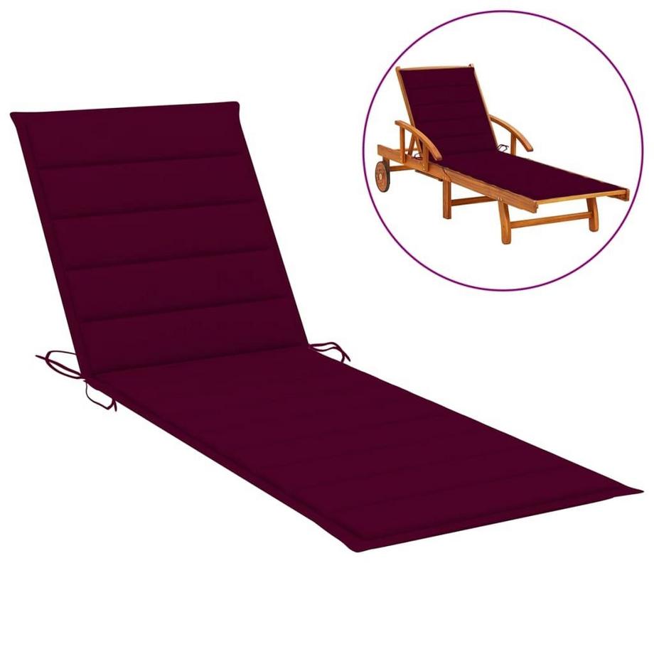 Coussin de chaise longue tissu
