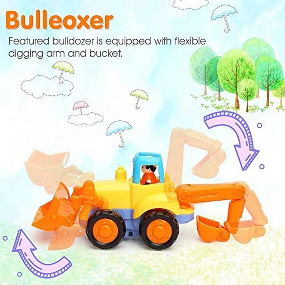 Activity-board  Babyspielzeug Auto Spielzeug Baufahrzeuge Schieben und gehen 