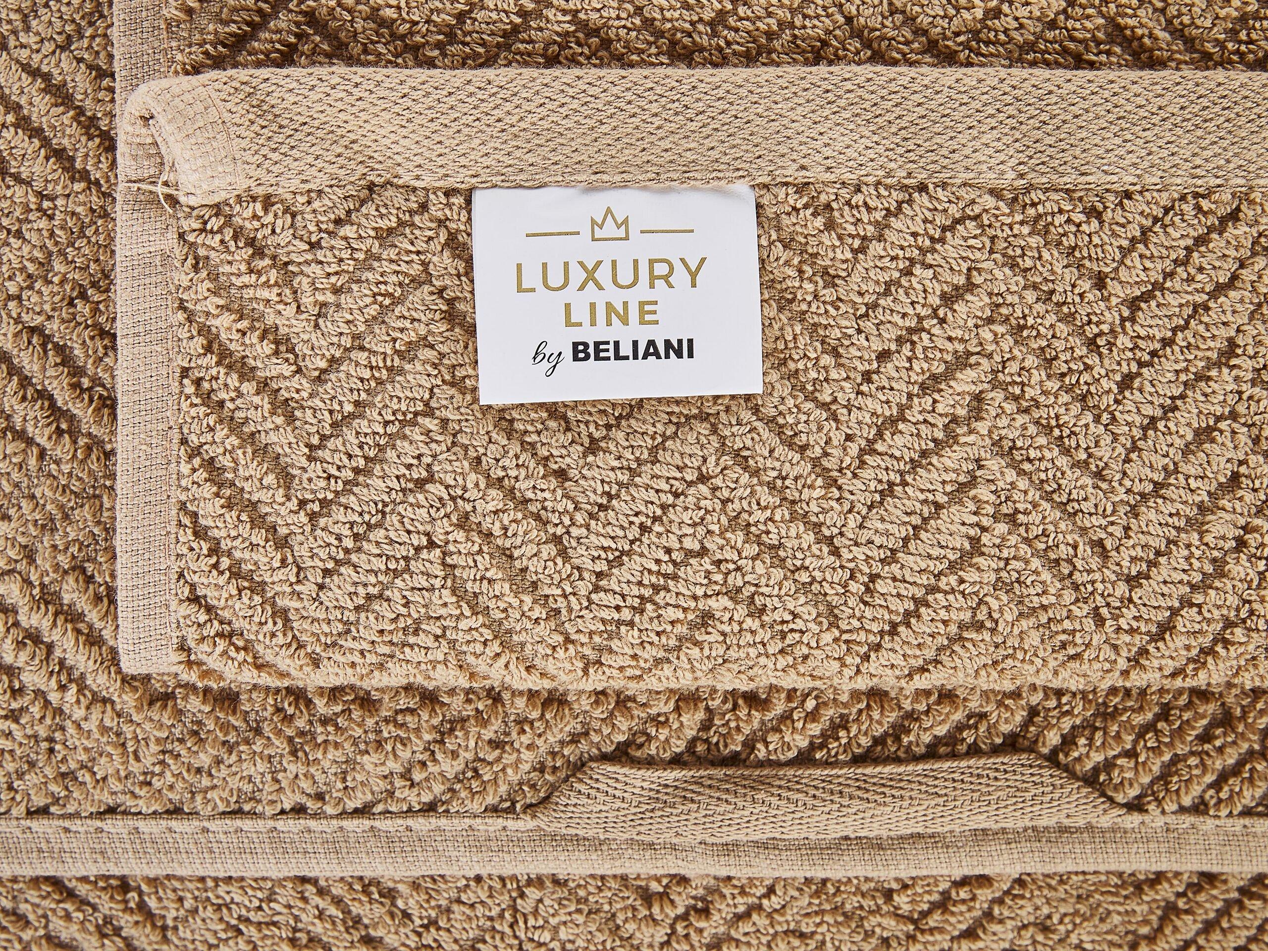 Beliani Lot de 2 serviettes en Coton MITIARO  