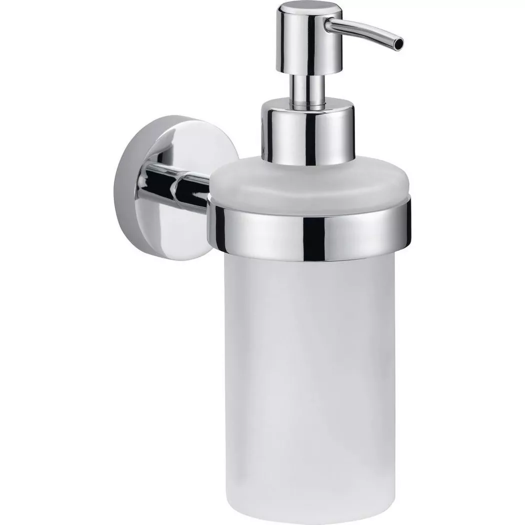 tesa 40323-00000-00 SMOOZ soap dispenser 200ml chrome/white reusable