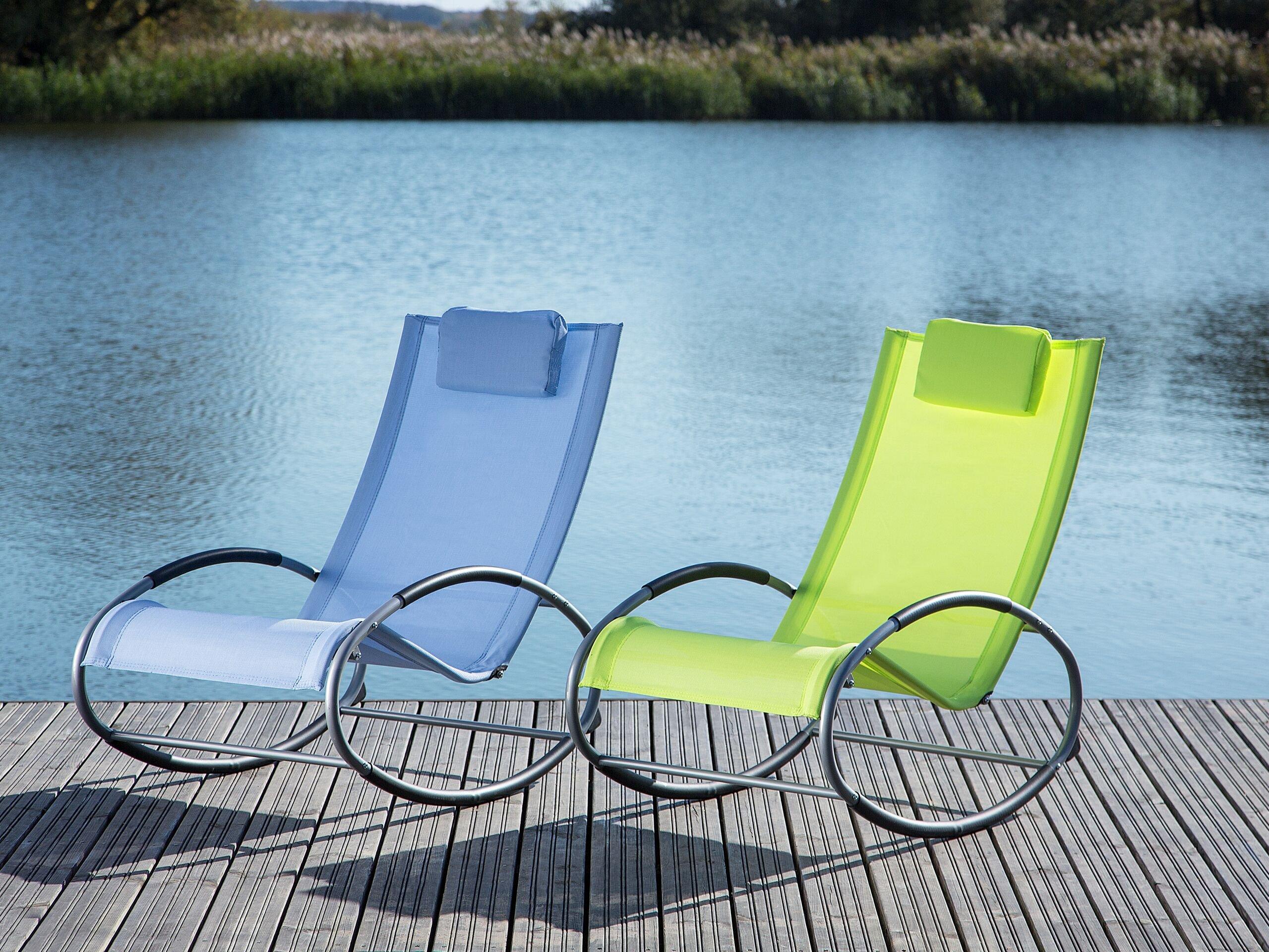 Beliani Chaise de jardin en Polyester Moderne CAMPO  