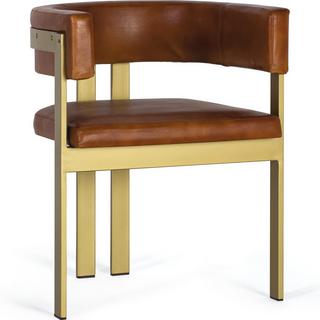 mutoni Fauteuil cuir marron 53x72  