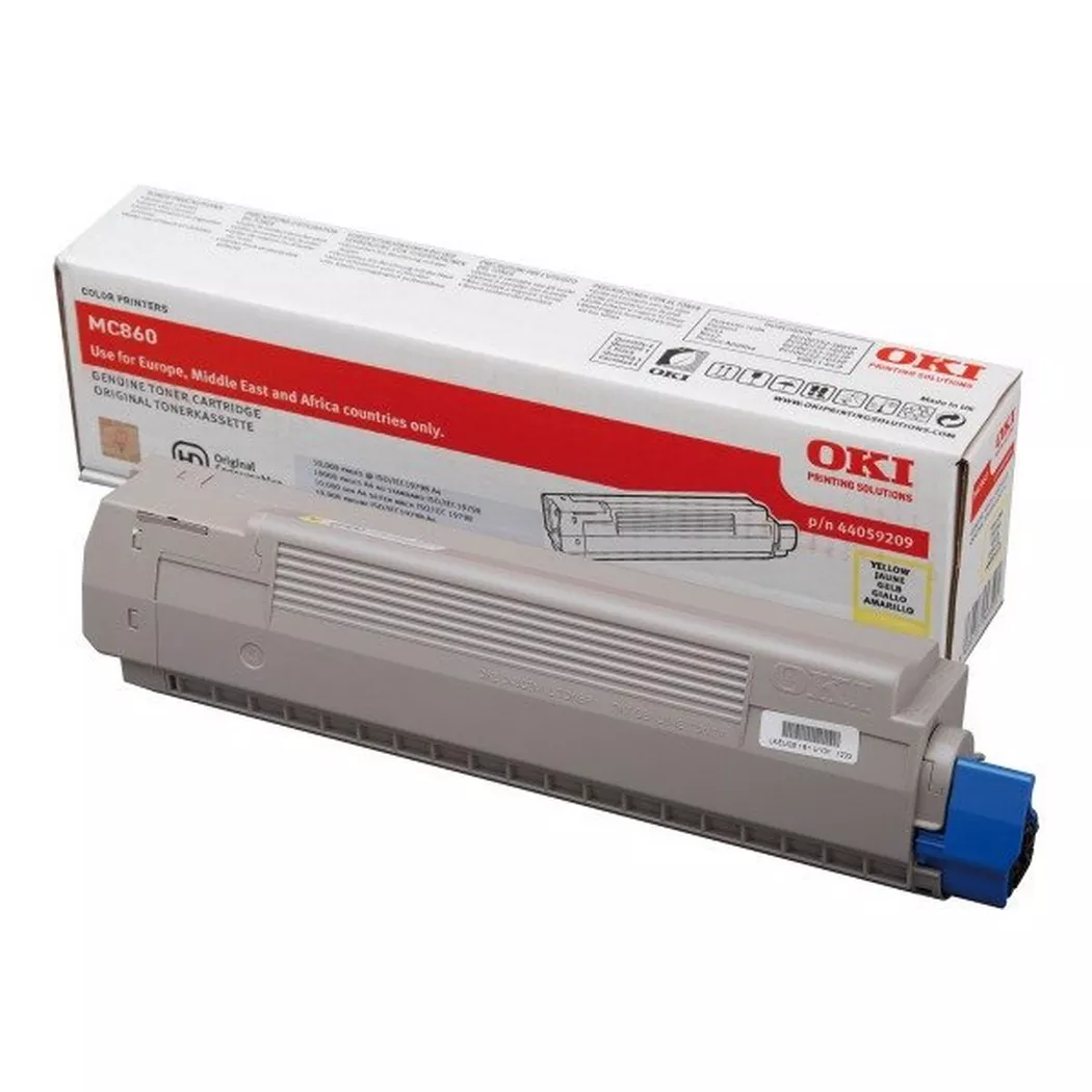 OKI – Toner yellow 44059209 MC 860 9500 Seiten, Grau, One Size
