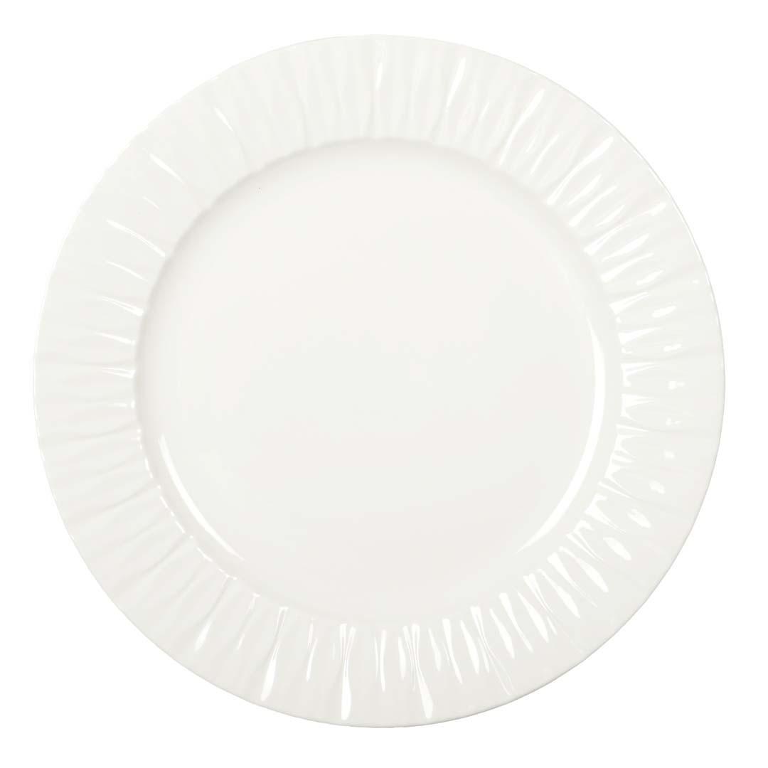 Aulica ASSIETTE DE PRESENTATION BLANCHE LILIA 30.4X30.4X3CM PAR BOITE DE - 3  