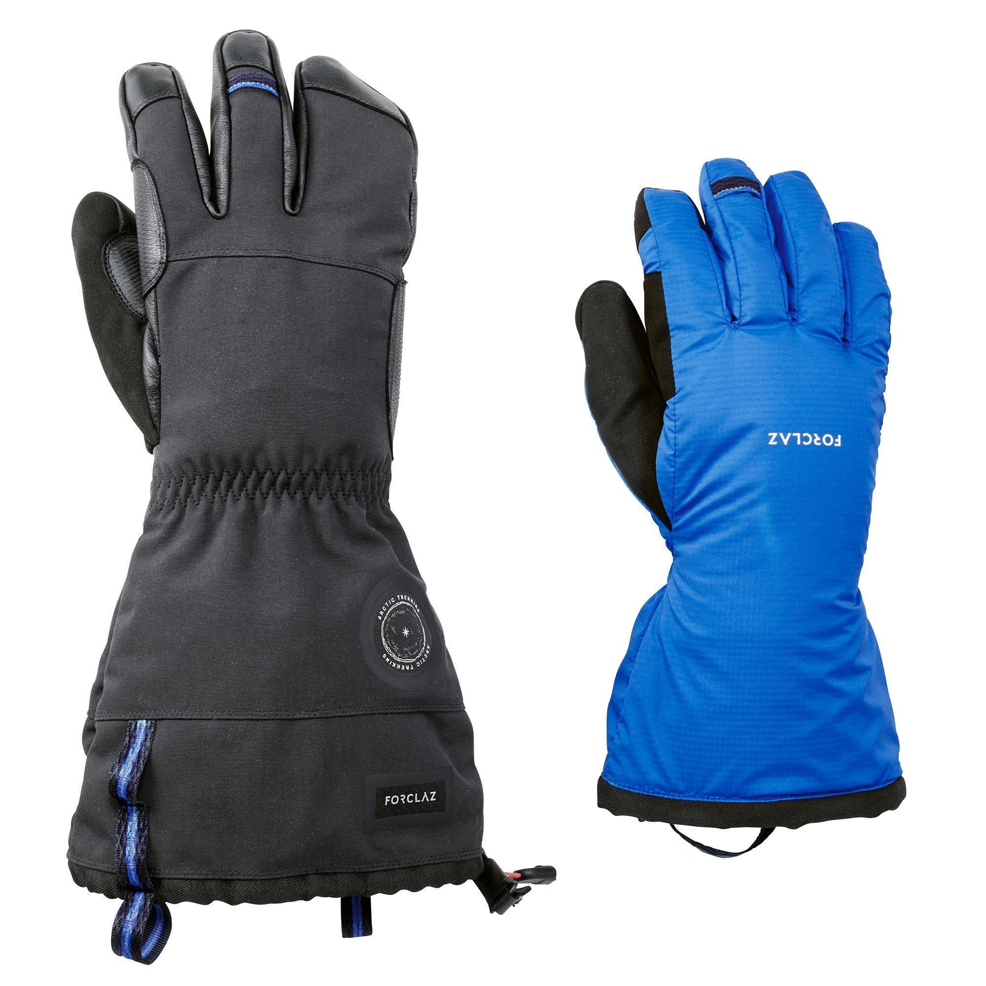 Image of FORCLAZ 2-in-1-Handschuhe Arctic 900 extra warm Komfort bis -20 °C Erwachsene - S