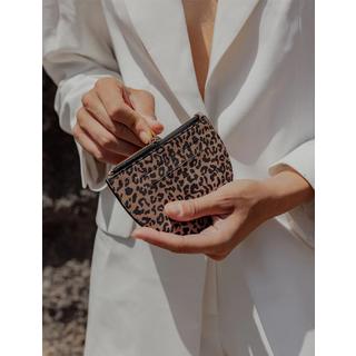 Maradji Simone Porte-Monnaie Demi-Lune Imprimé Léopard  