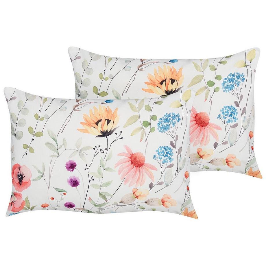 Beliani Gartenkissen 2er Set aus Polyester Boho MONESI  