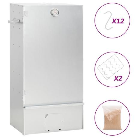 VidaXL  forno affumicatore Acciaio 