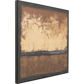 KARE Design Quadro con cornice Silence marrone 120x120  