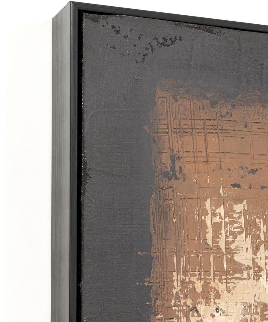 KARE Design Quadro con cornice Silence marrone 120x120  