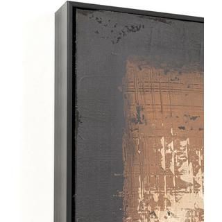 KARE Design Quadro con cornice Silence marrone 120x120  