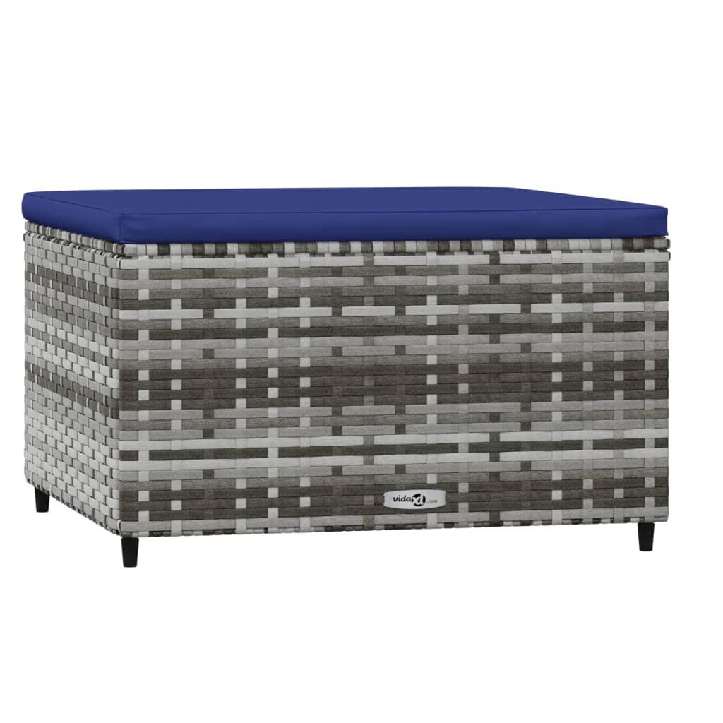 VidaXL  Gartenhocker poly-rattan 