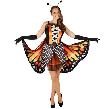 Costume de papillon grand cuivré pour femme