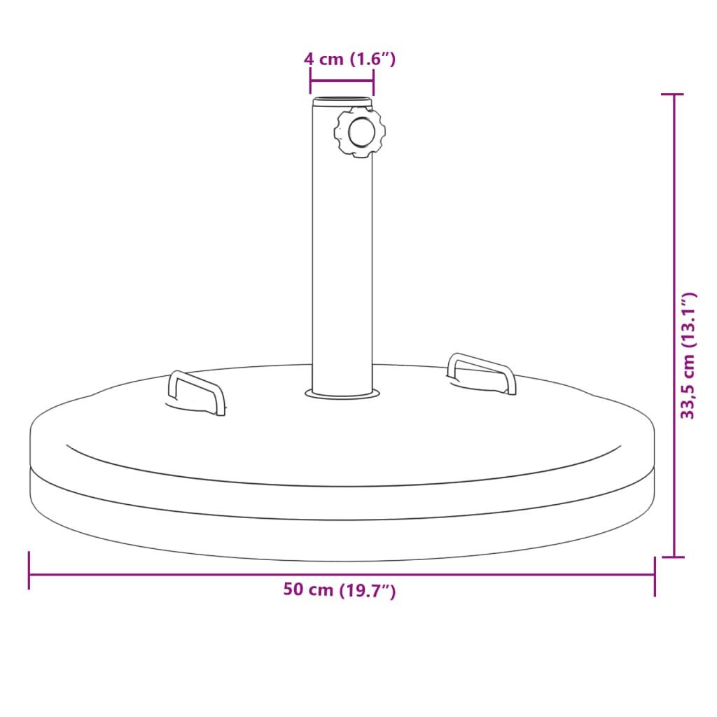 VidaXL Sonnenschirmständer polyethylen  