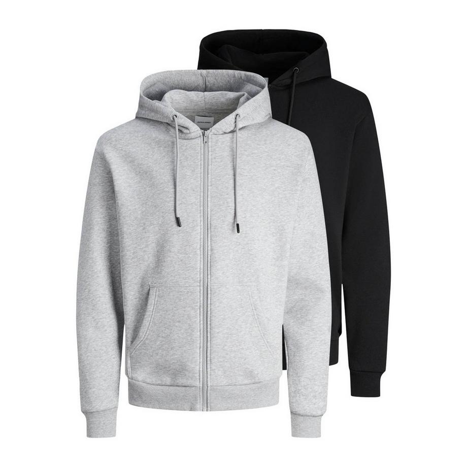 Sweatjacke  2er Pack Bequem sitzend-JJEBRADLEY SWEAT ZIP HOOD
