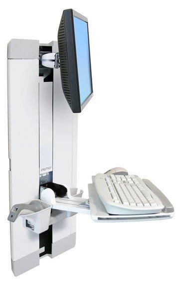 Ergotron  StyleView Vertical Lift, Patient Room 61 cm (24") Blanc Mur 