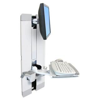 Ergotron  StyleView Vertical Lift, Patient Room 61 cm (24") Blanc Mur 