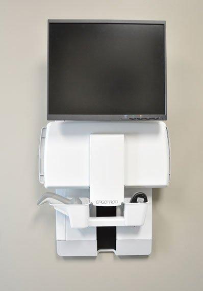 Ergotron  StyleView Vertical Lift, Patient Room 61 cm (24") Blanc Mur 