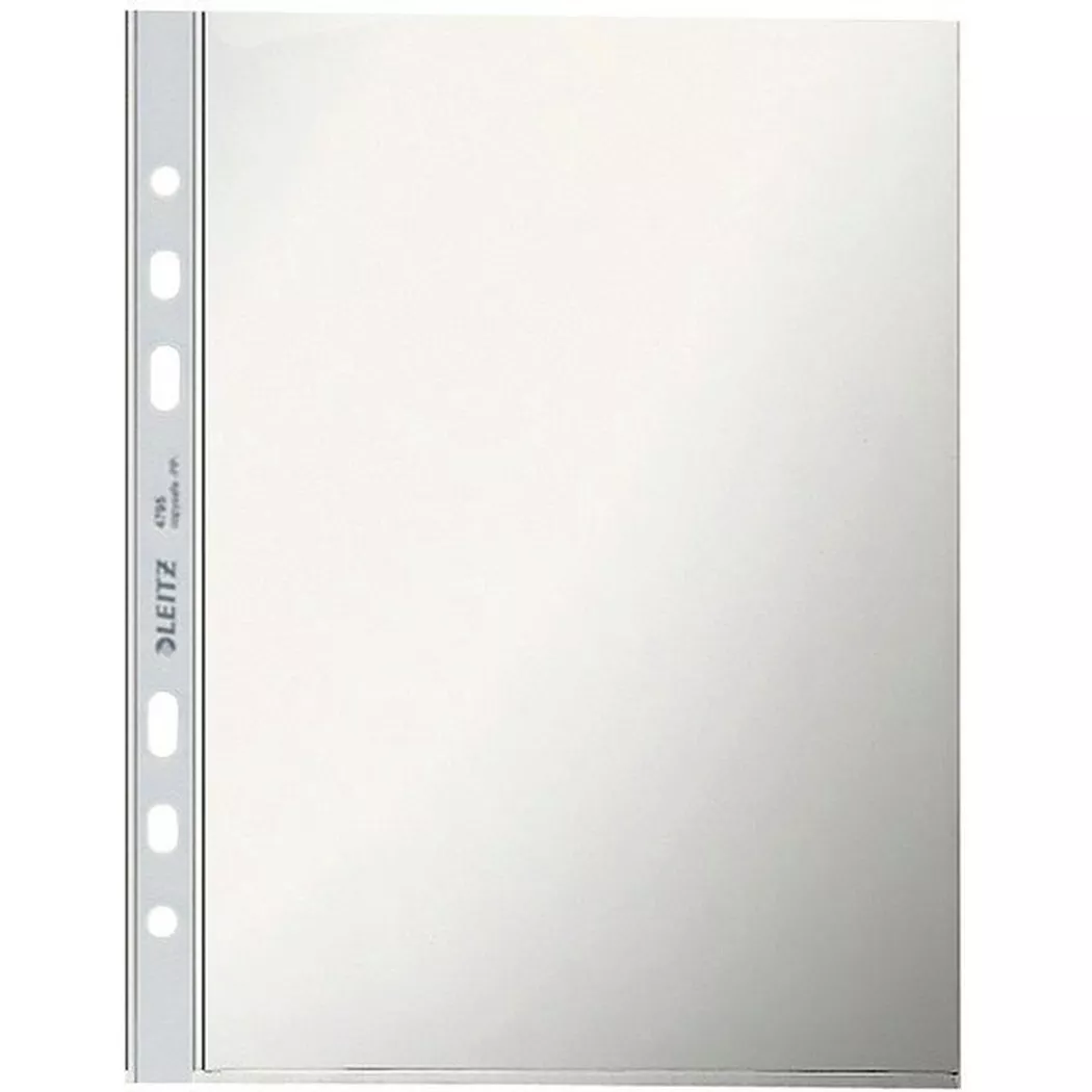 Leitz -  Zeigetaschen PP A5 47950000 genarbt, 0,08mm 100 Stück, One Size