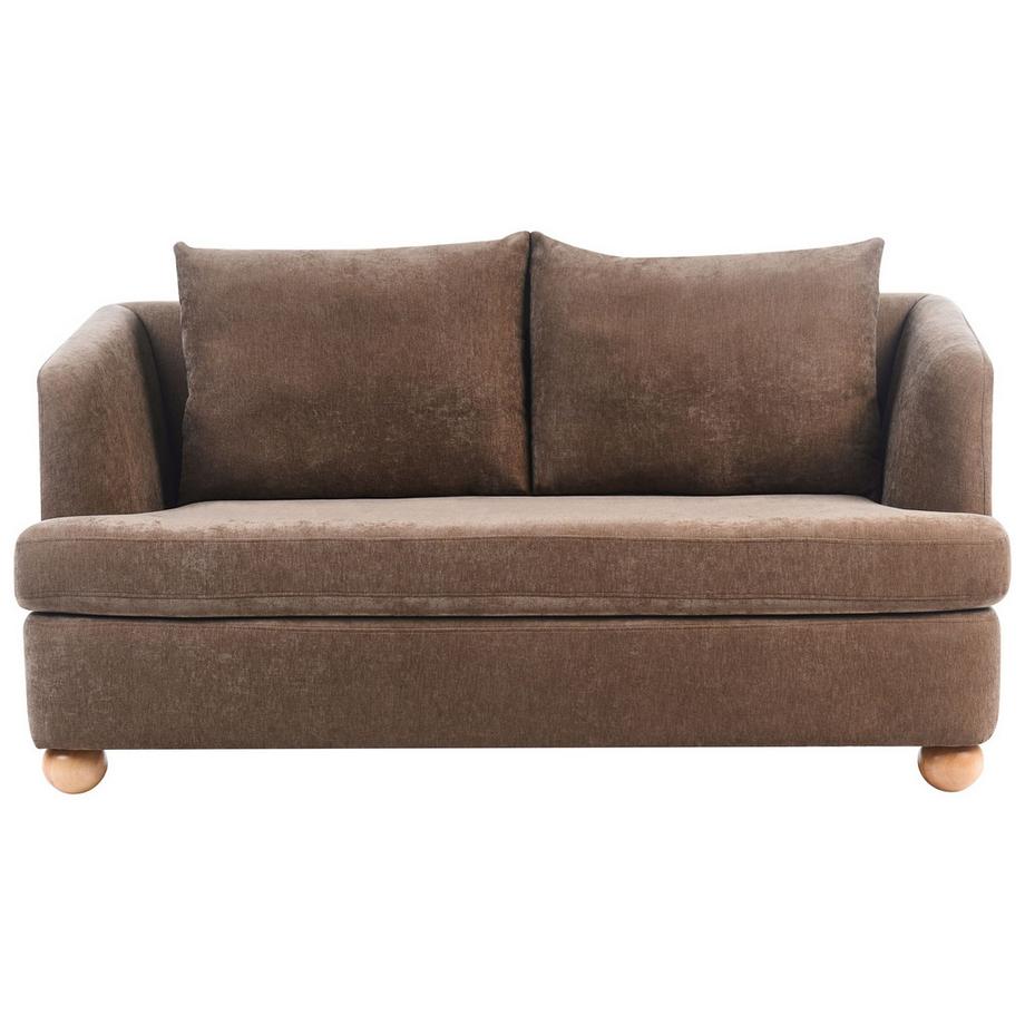 2 Sitzer Sofa aus Chenillegewebe Minimalistisch RATTVIK