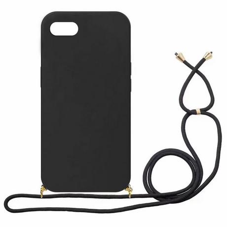 mobileup  Eco Case mit Kordel iPhone 7  8  SE (2020)  SE (2022) - Black 