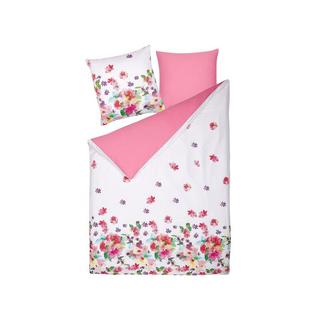 Beliani LARYNHILL Set Copripiumino in Raso di Cotone Moderno  