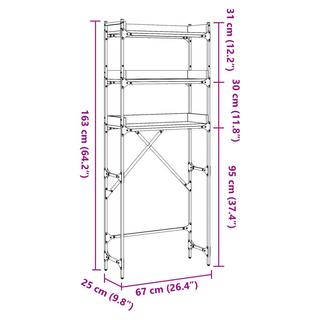 VidaXL Étagère pour machine à laver  