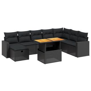 VidaXL set divano da giardino Polirattan  