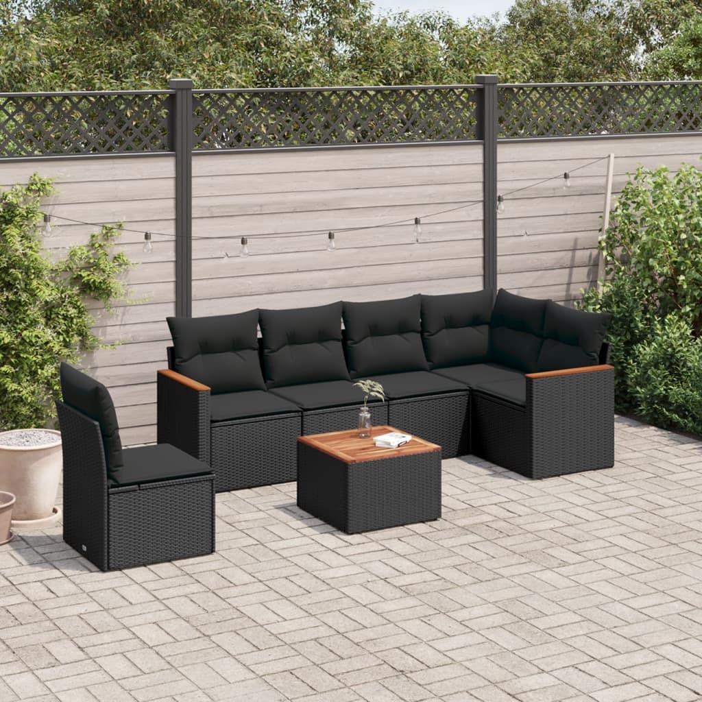 VidaXL set divano da giardino Polirattan  