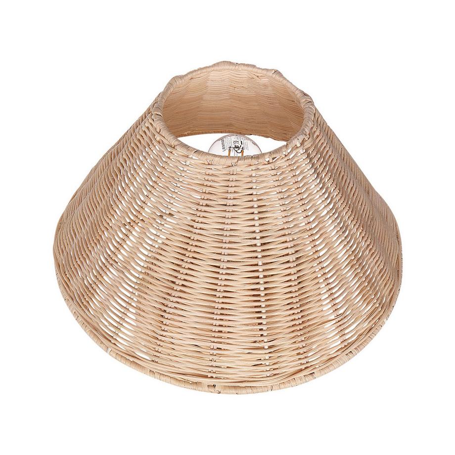 Beliani Tischlampe aus Rattan Boho CINDER  