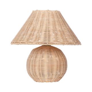 Beliani Lampe à poser en Rotin Boho CINDER  