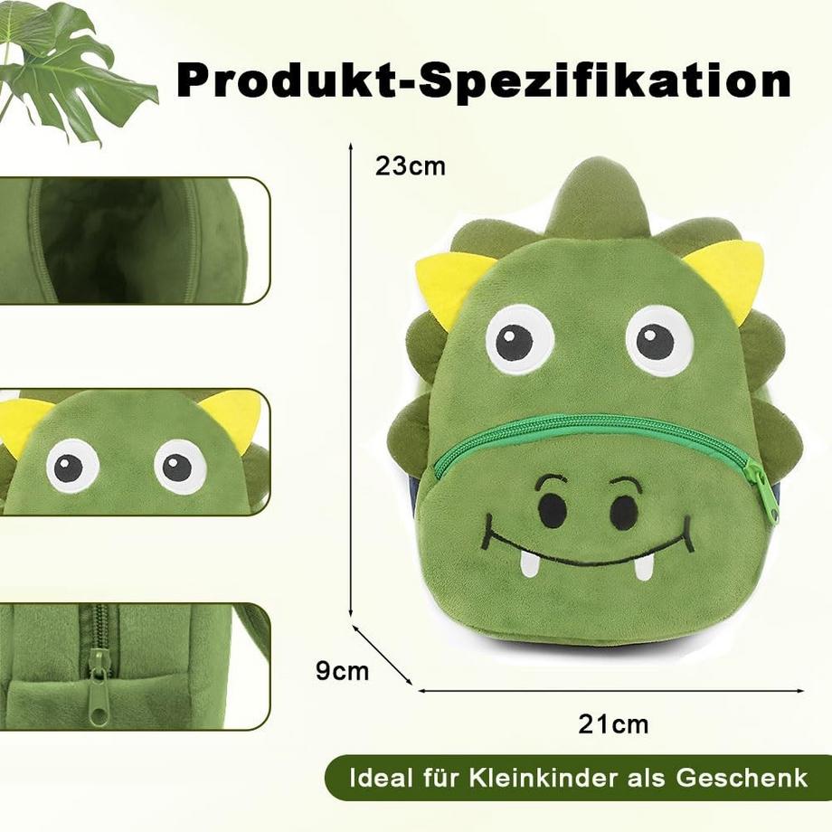 Activity-board  Rucksack, Schultasche, Cartoon Kinder Plüschtasche, Mini Tier Rucksack, Dinosaurier 