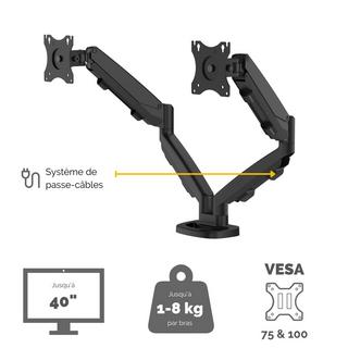 Fellowes  Eppa 9683401 supporto da tavolo per Tv a schermo piatto 99,1 cm (39") Nero Scrivania 