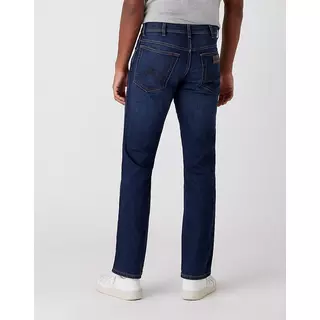 Wrangler Texas Slim Jeans Low Stretch  Blau Denim Dunkel