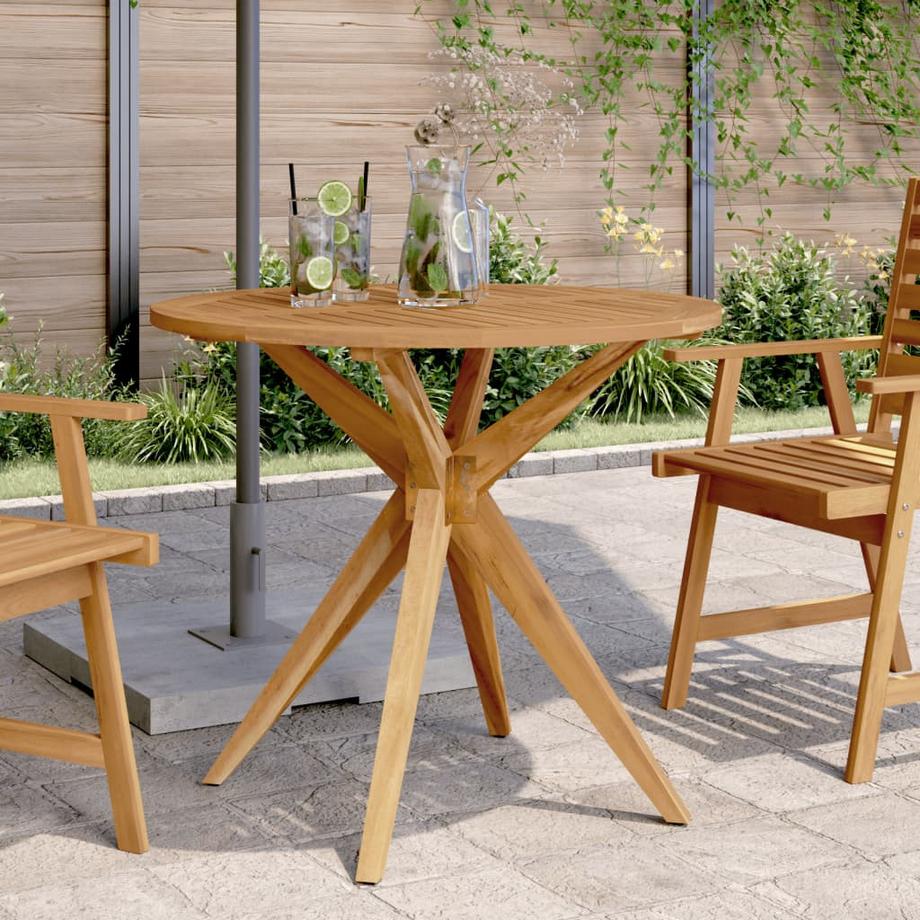 VidaXL Table de jardin bois  