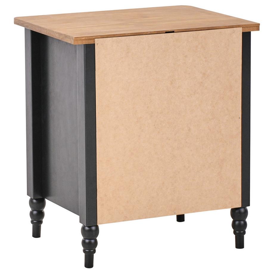 Beliani Nachttisch mit 2 Schubladen aus Kiefernholz Klassisch SHILLINGTON  