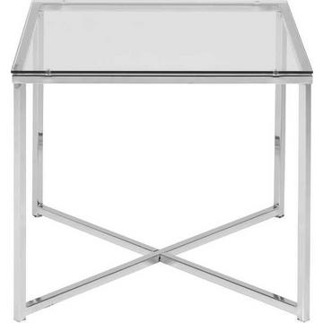 Table d'appoint Boss carré transparent