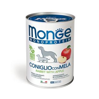 Monge  monoprotéine pour chien au lapin et pomme - Multipack 