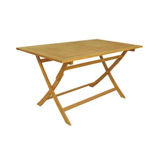 Contini Table de jardin pliante Eucalyptus  