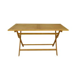 Contini Table de jardin pliante Eucalyptus  