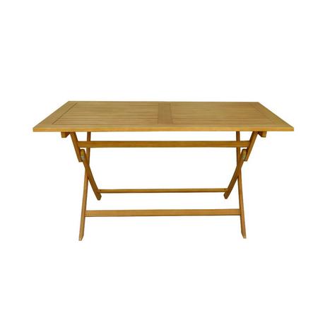 Contini Table de jardin pliante Eucalyptus  