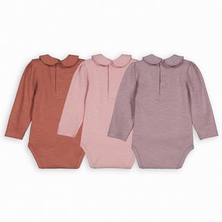 La Redoute Collections  3er-Pack Bodys mit langen Ärmeln und Bubikragen 