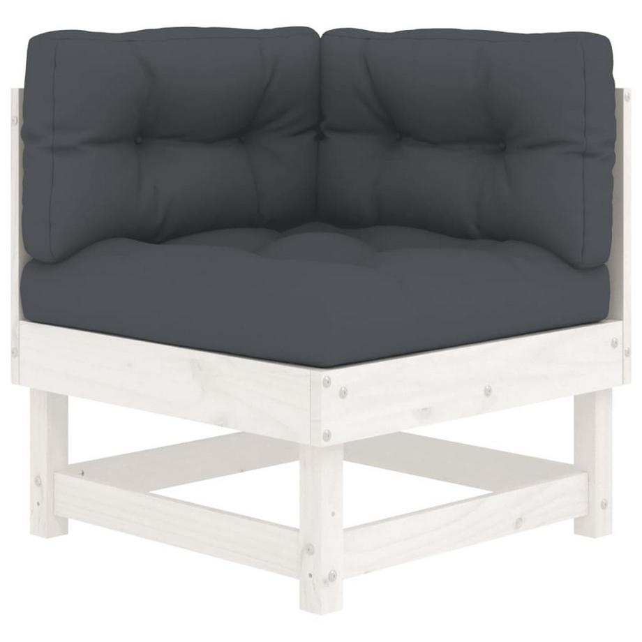 VidaXL Canapé d'angle bois  
