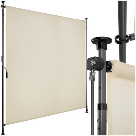 Tectake Klemmmarkise Taija verschiedene Größen UV-beständig und wasserabweisend  