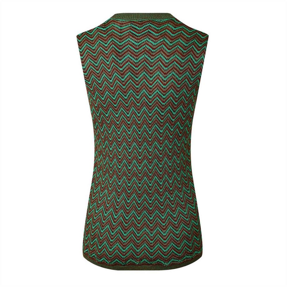 MISSONI  Canotta Zig Zag Lavorato A Maglia Senza Maniche 