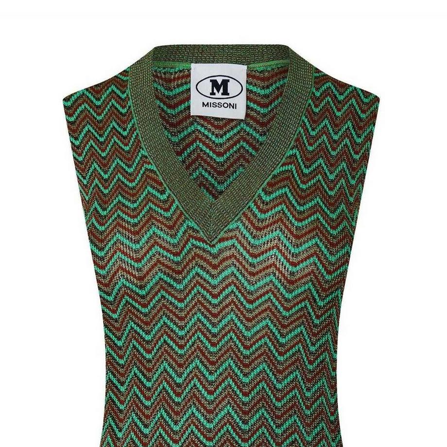 MISSONI  Canotta Zig Zag Lavorato A Maglia Senza Maniche 