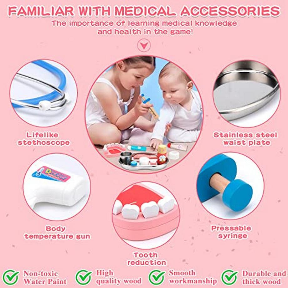 Activity-board  Arztkoffer Kinder Holz, Arztkoffer mit Puzzle Organen, Arztkoffer Kinder ab 3 Jahre, Kinder 